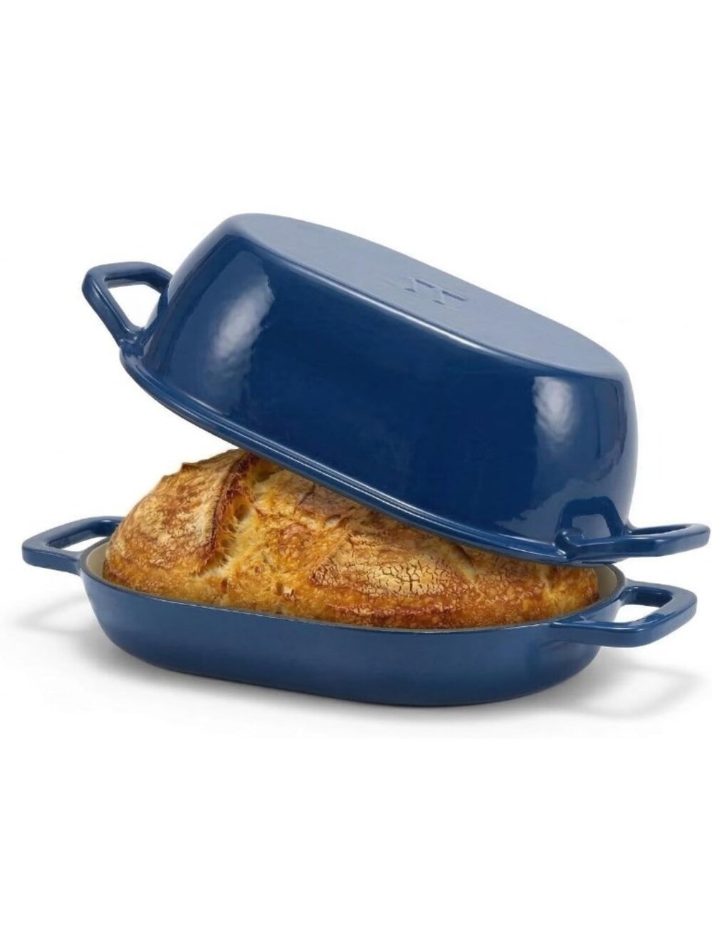 Enameled Cast Iron Dutch Oven for Baking Bread, 5 Qt, Ideal for Sourdough